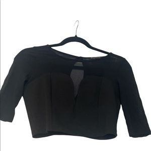 Foreign Exchange Black Crop Top